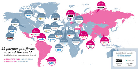 20 partner platforms around the world